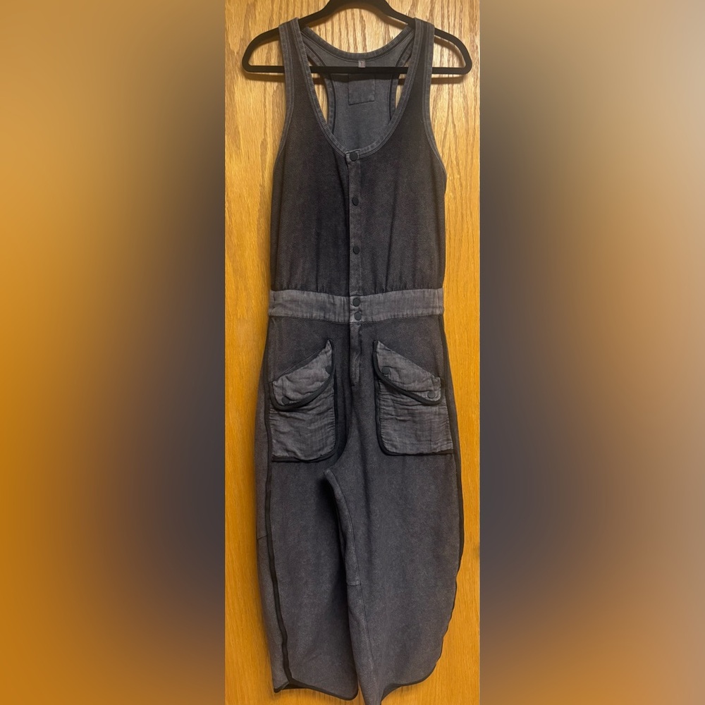 FP Movement by Free People Washed Black Timko Onesie
